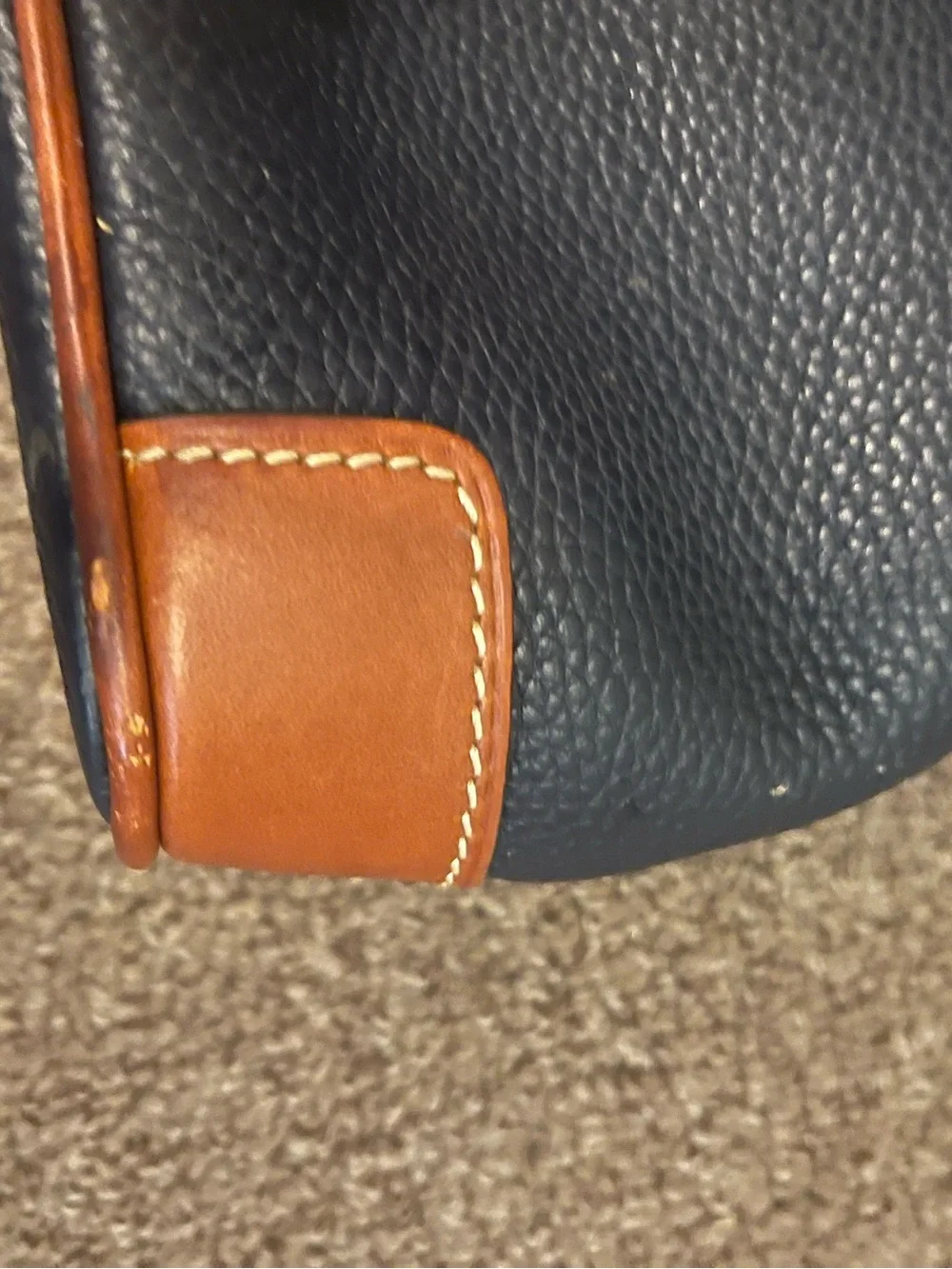 Dooney & Bourke Pebble Leather Crossbody Bag - Midnight Blue